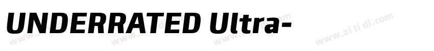 UNDERRATED Ultra字体转换